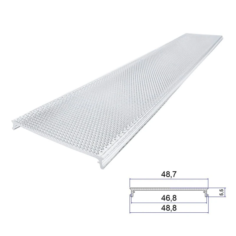 Acrylic caelatum extrusionem lampshade