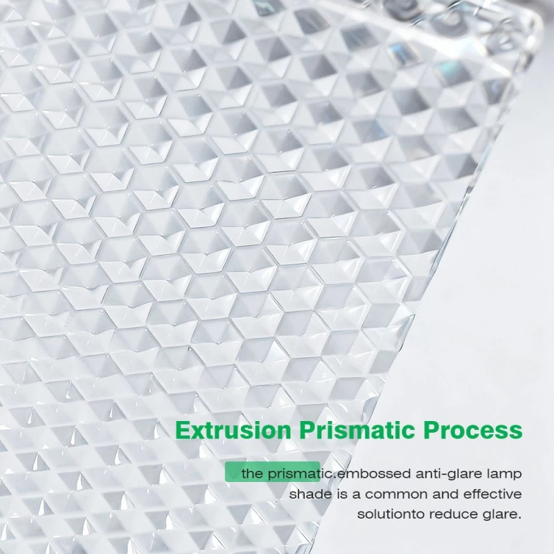Acrylic caelatum extrusionem lampshade