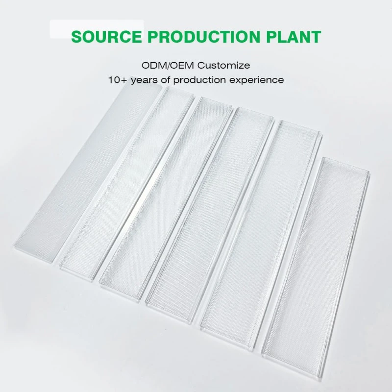 Acrylic caelatum extrusionem lampshade