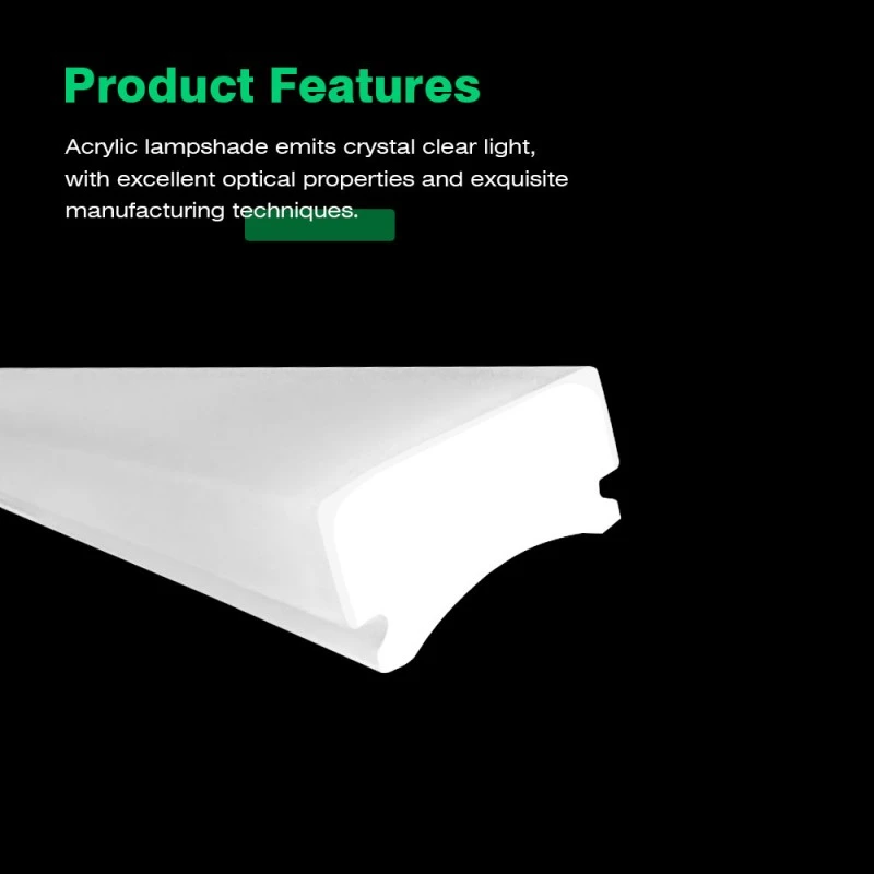 Acrylic Frosted extrusionem lampshade