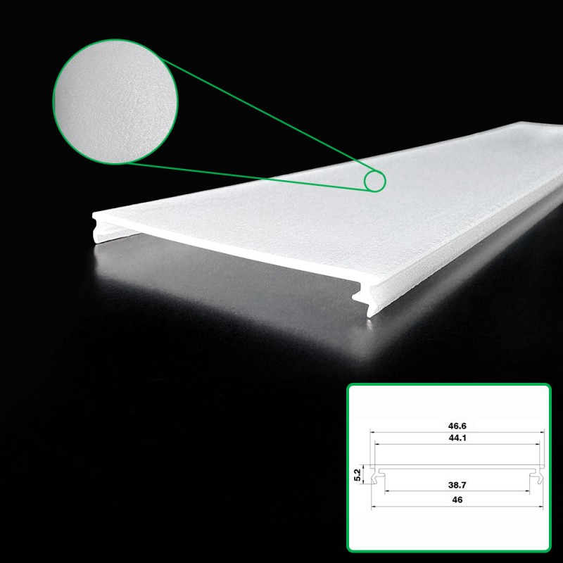 Polycarbonate extrusionem Frosted Lampshade