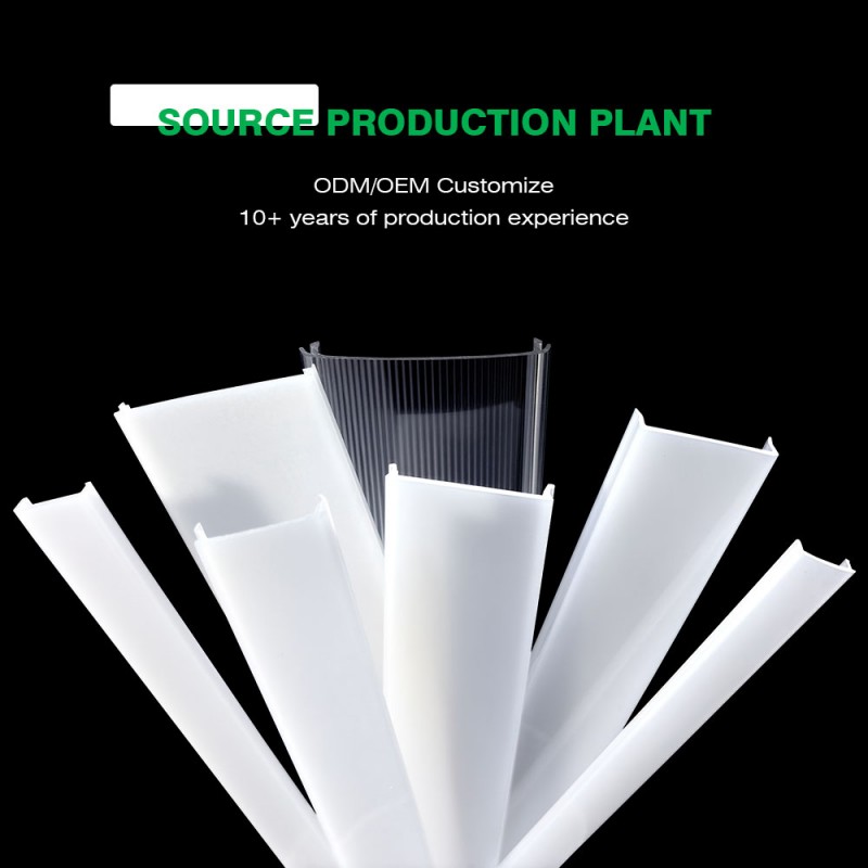 Polycarbonate Transparens extruditur Lampshade