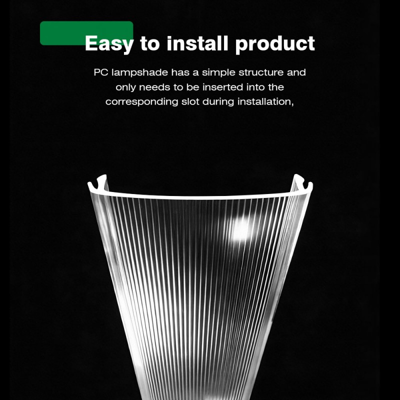 Polycarbonate Transparens extruditur Lampshade